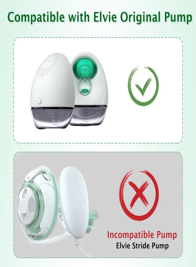IVARONAL 2pcs Duckbill Valves and 2pcs Pump Seals Diaphragm Compatible with Elvie Breast Pump, Replace for Elvie Pump Valves and Diaphragm, Pump Seal Used for Original Flange, Not Original Parts - Image 2